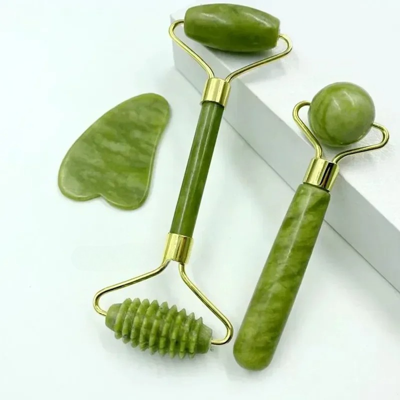 Lacrosse Stick Head - Naturalny jadeitowy roller do masażu, skrobak,