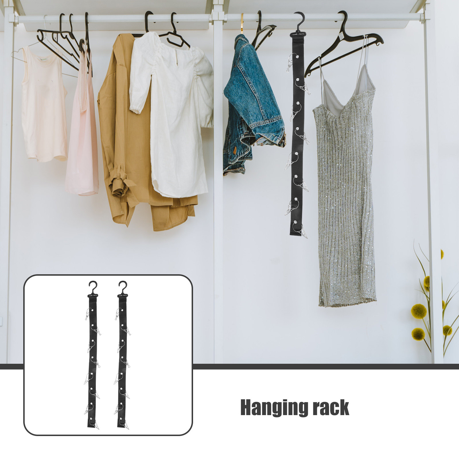 2 szt. Wisząca suszarka przeno – Sports Equipment Organizer Rack recenzja i cena