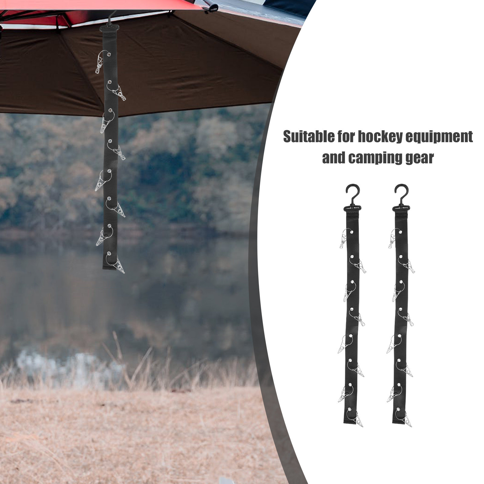 2 szt. Wisząca suszarka przeno – Sports Equipment Organizer Rack recenzja i cena
