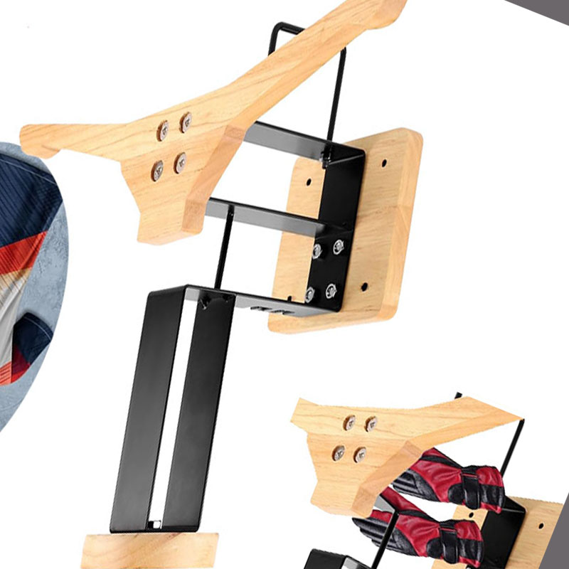 Drewniany uchwyt na kask motoc – Sports Equipment Organizer Rack recenzja i cena