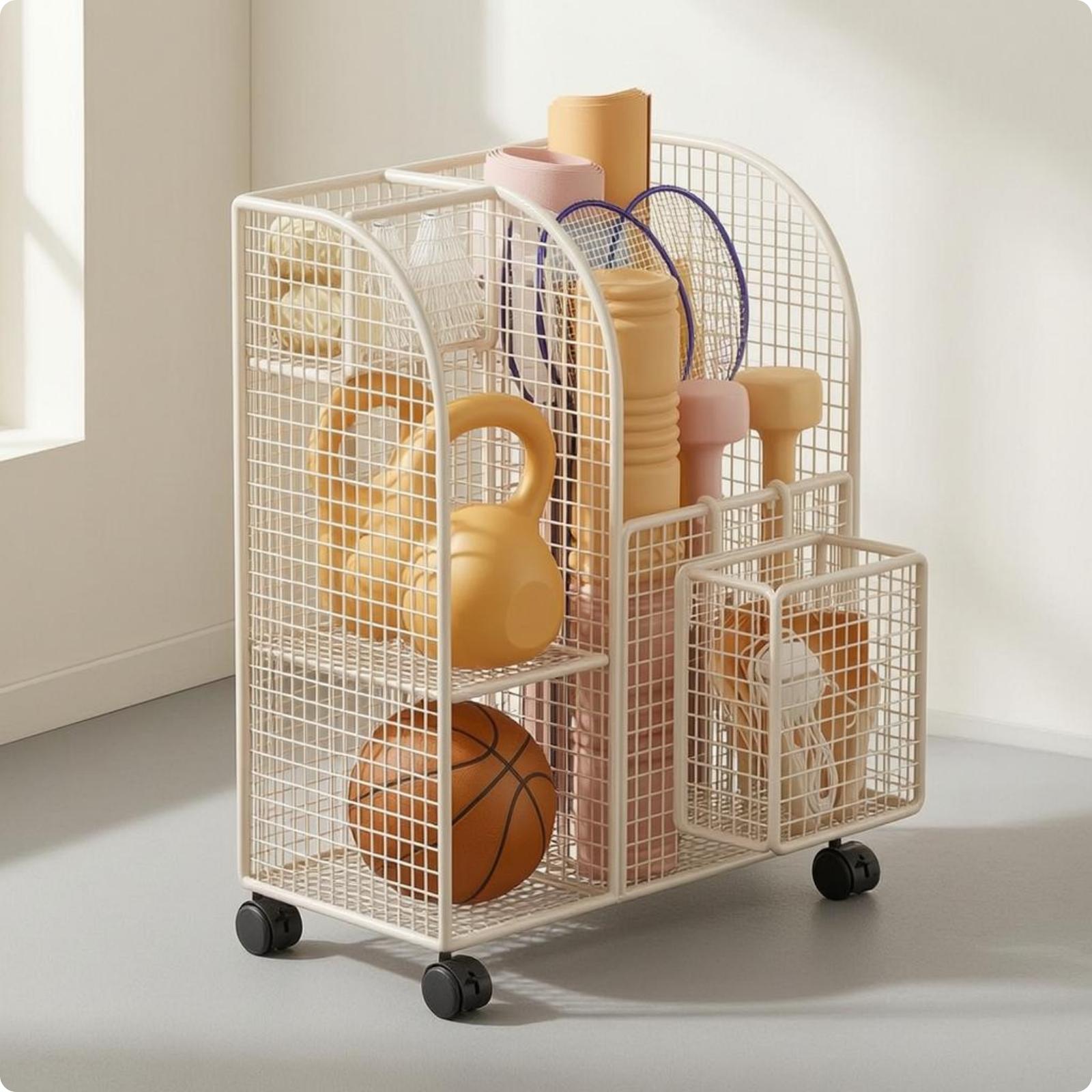 Wielosegmentowy metalowy wózek – Sports Equipment For Home recenzja i cena